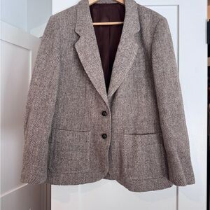 Vintage Harris Tweed Herringbone Blazer
